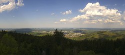 Archived image Webcam Kickelhahn Tower - View over Ilmenau 15:00