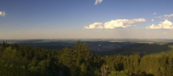 Archived image Webcam Kickelhahn Tower - View over Ilmenau 17:00