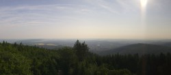 Archiv Foto Webcam Kickelhahn Turm - Blick über Ilmenau 07:00