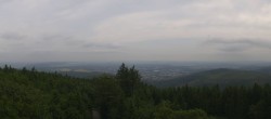 Archiv Foto Webcam Kickelhahn Turm - Blick über Ilmenau 09:00