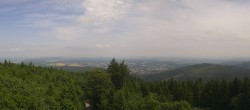 Archived image Webcam Kickelhahn Tower - View over Ilmenau 11:00