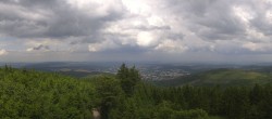 Archived image Webcam Kickelhahn Tower - View over Ilmenau 13:00