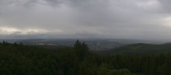 Archived image Webcam Kickelhahn Tower - View over Ilmenau 17:00