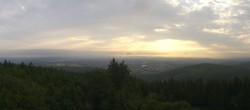 Archived image Webcam Kickelhahn Tower - View over Ilmenau 05:00