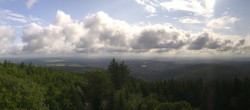 Archived image Webcam Kickelhahn Tower - View over Ilmenau 07:00