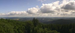 Archived image Webcam Kickelhahn Tower - View over Ilmenau 09:00