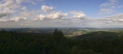 Archiv Foto Webcam Kickelhahn Turm - Blick über Ilmenau 17:00