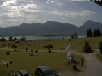 Archiv Foto Webcam Salenberghof: Blick auf Forggensee 09:00