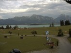 Archiv Foto Webcam Salenberghof: Blick auf Forggensee 17:00
