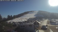 Archiv Foto Webcam Seibelseckle: Rasthütte und Blick auf die Piste 12:00