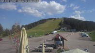 Archiv Foto Webcam Seibelseckle: Rasthütte und Blick auf die Piste 15:00