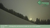 Archiv Foto Webcam Hochkönig Dienten: Grünegg Alm 23:00