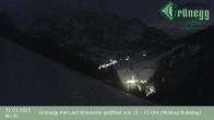 Archiv Foto Webcam Hochkönig Dienten: Grünegg Alm 23:00