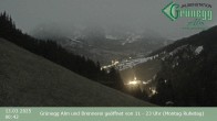 Archived image Webcam Grünegg Alm in Dienten 23:00