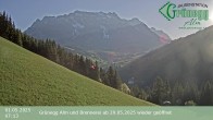 Archived image Webcam Grünegg Alm in Dienten 06:00