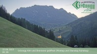 Archiv Foto Webcam Hochkönig Dienten: Grünegg Alm 03:00