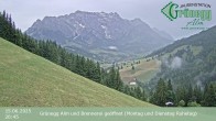 Archiv Foto Webcam Hochkönig Dienten: Grünegg Alm 19:00