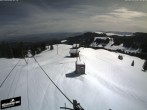 Archived image Webcam View at the upper station Lischboden / Ski resort Rüschegg 09:00