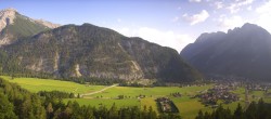 Archiv Foto Webcam Blick vom Muehlberg auf Scharnitz 07:00