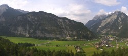 Archiv Foto Webcam Blick vom Muehlberg auf Scharnitz 15:00