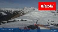 Archiv Foto Webcam Kitzbühel: Bergstation Panoramabahn - Resterhöhe 08:00