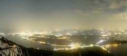 Archiv Foto Webcam Rigi-Kulm: Panorama vom Sendeturm 23:00