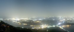Archiv Foto Webcam Rigi-Kulm: Panorama vom Sendeturm 23:00