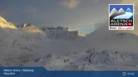 Archiv Foto Webcam Aletsch Arena: Riederalp Moosfluh 07:00