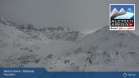 Archiv Foto Webcam Aletsch Arena: Riederalp Moosfluh 08:00