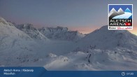 Archiv Foto Webcam Aletsch Arena: Riederalp Moosfluh 08:00