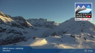 Archiv Foto Webcam Aletsch Arena: Riederalp Moosfluh 06:00