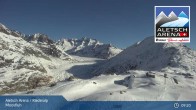 Archiv Foto Webcam Aletsch Arena: Riederalp Moosfluh 08:00