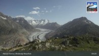 Archiv Foto Webcam Aletsch Arena: Riederalp Moosfluh 08:00