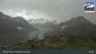 Archiv Foto Webcam Aletsch Arena: Riederalp Moosfluh 08:00