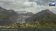 Archiv Foto Webcam Aletsch Arena: Riederalp Moosfluh 10:00