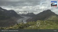 Archiv Foto Webcam Aletsch Arena: Riederalp Moosfluh 16:00