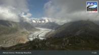 Archiv Foto Webcam Aletsch Arena: Riederalp Moosfluh 10:00