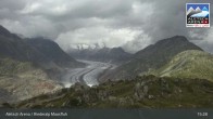 Archiv Foto Webcam Aletsch Arena: Riederalp Moosfluh 14:00