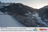 Archived image Webcam Hotel Berghaus Rosengarten: View Welschnofen 07:00