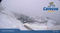 Archiv Foto Webcam Carezza: Kölner Hütte und Bergstation König Laurin 16:00