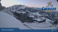 Archived image Webcam Carezza: Mountain hut &#34;Kölner Hütte&#34; 06:00