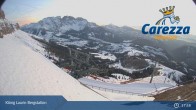 Archiv Foto Webcam Carezza: Kölner Hütte und Bergstation König Laurin 00:00