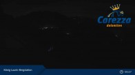 Archiv Foto Webcam Carezza: Kölner Hütte und Bergstation König Laurin 04:00