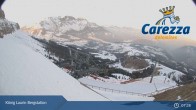 Archiv Foto Webcam Carezza: Kölner Hütte und Bergstation König Laurin 07:00