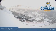 Archiv Foto Webcam Carezza: Kölner Hütte und Bergstation König Laurin 06:00