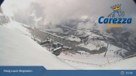 Archiv Foto Webcam Carezza: Kölner Hütte und Bergstation König Laurin 10:00