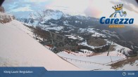 Archiv Foto Webcam Carezza: Kölner Hütte und Bergstation König Laurin 00:00