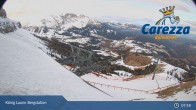 Archiv Foto Webcam Carezza: Kölner Hütte und Bergstation König Laurin 07:00