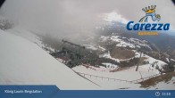 Archiv Foto Webcam Carezza: Kölner Hütte und Bergstation König Laurin 14:00