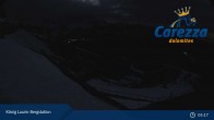 Archiv Foto Webcam Carezza: Kölner Hütte und Bergstation König Laurin 04:00